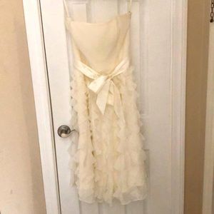 Cream color formal dress